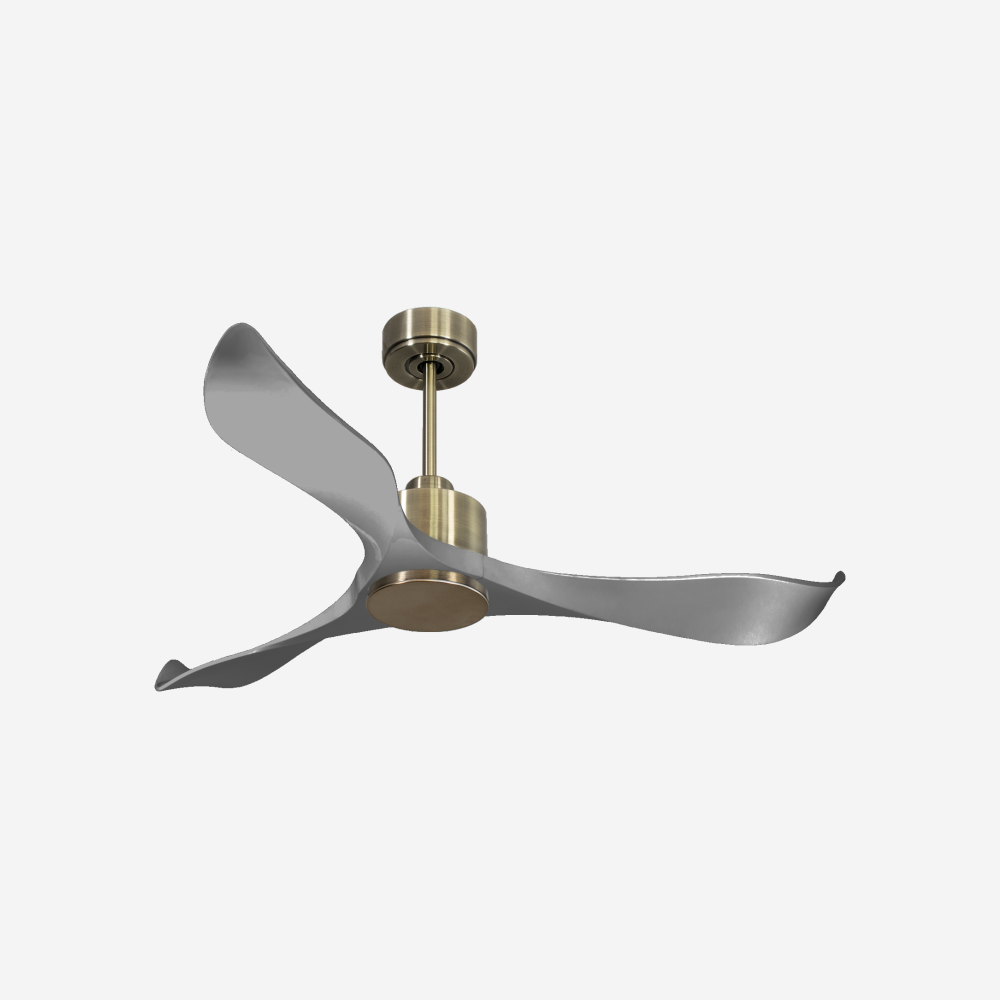 Ventilatore da soffitto Reversibile Termostato Wifi Motore CC Tetti inclinati Telecomando Memoria