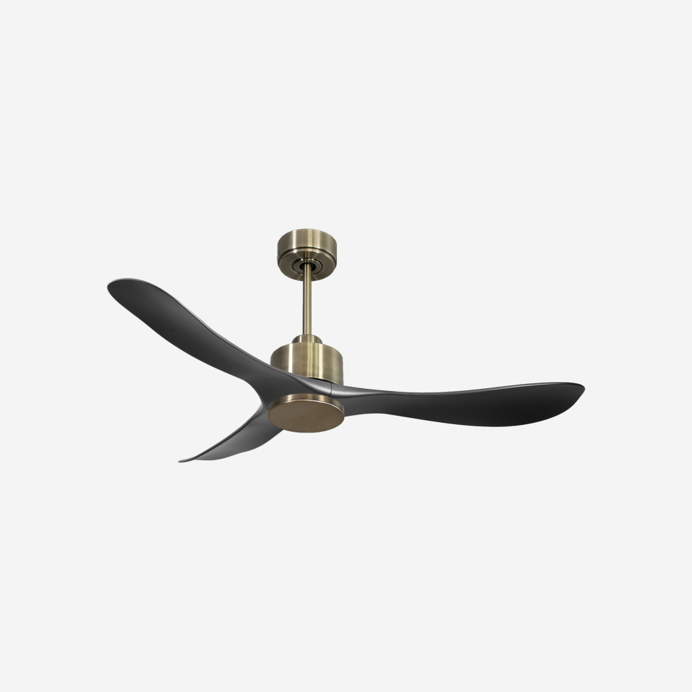 Ventilatore da soffitto Reversibile Termostato Wifi Motore CC Tetti inclinati Telecomando Hypersilence Memoria