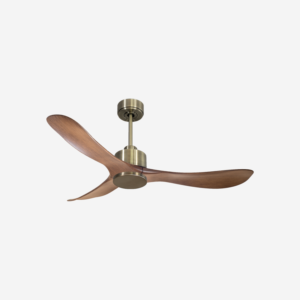 Ventilateur de plafond Réversible  Thermostat Wifi Moteur à courant continu Toits en pente Télécommande Hypersilence Mémoire