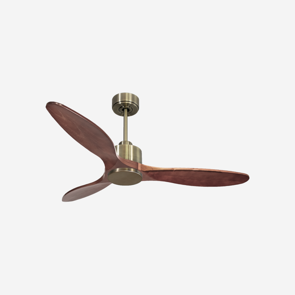 Ventilateur de plafond Réversible  Thermostat Wifi Moteur à courant continu Toits en pente Télécommande Hypersilence Mémoire