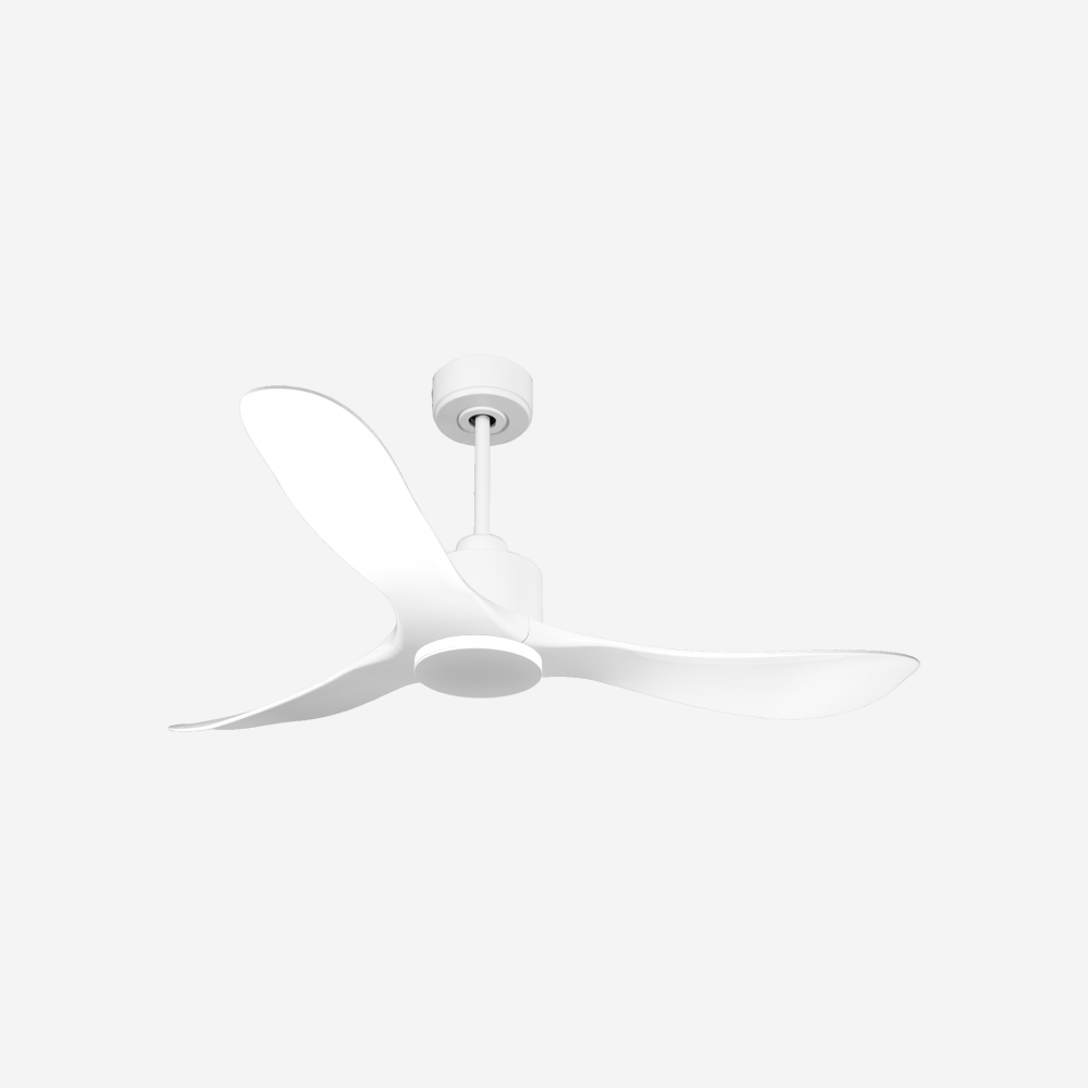 Ventilateur de plafond Réversible  Thermostat Wifi Moteur à courant continu Toits en pente Télécommande Hypersilence Mémoire