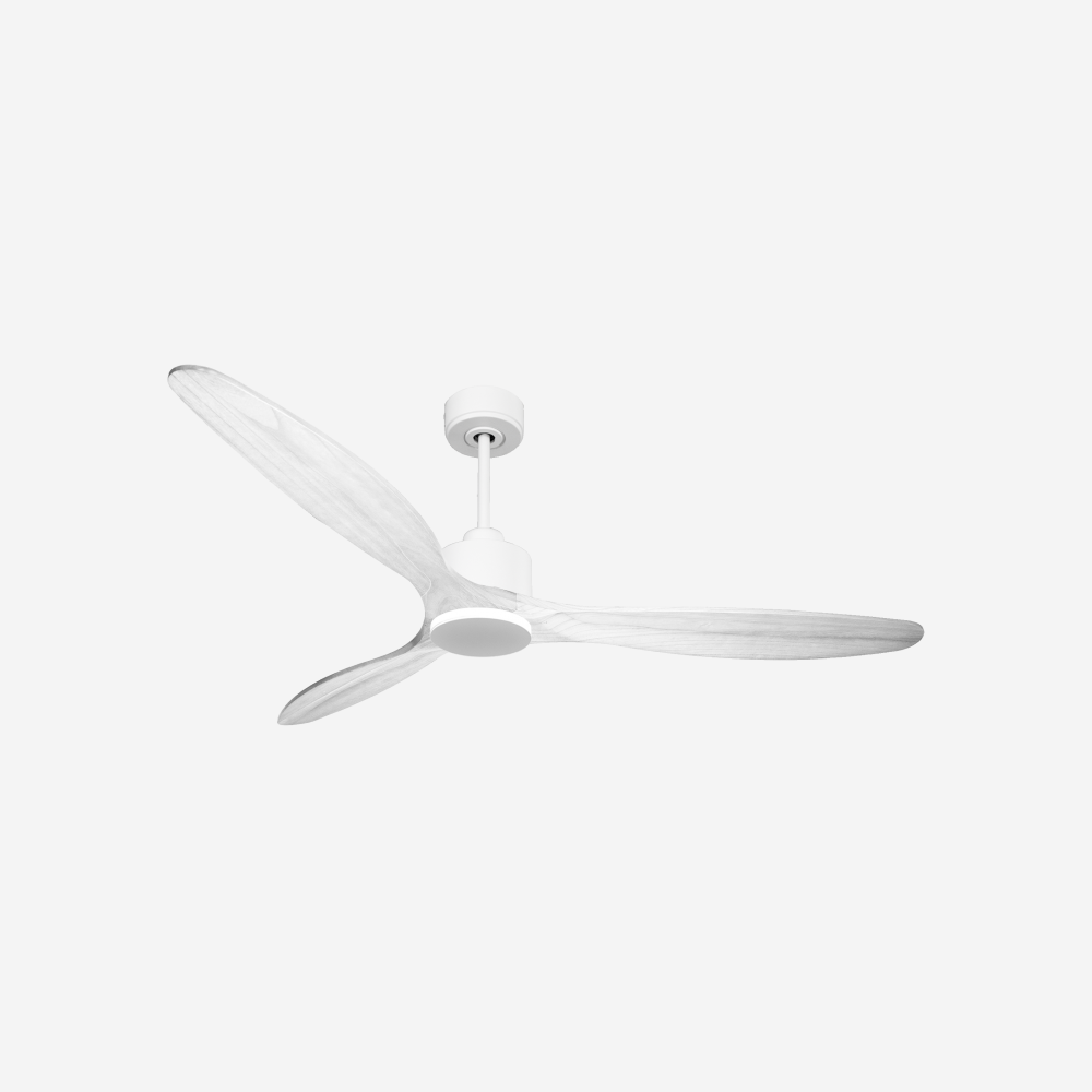 Ventilatore da soffitto Reversibile Termostato Wifi Motore CC Tetti inclinati Telecomando Hypersilence Memoria Shopify Vendible (AUTOMATICO)