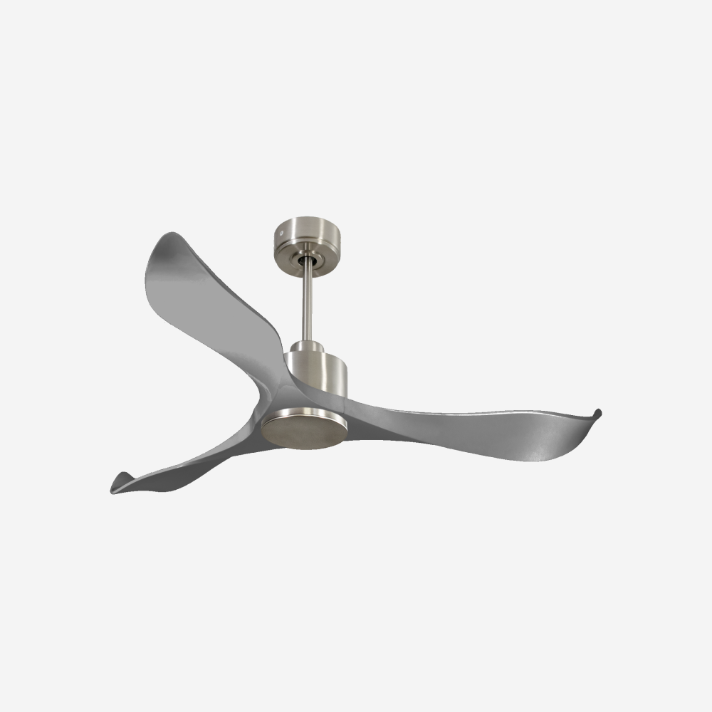 Ventilatore da soffitto Reversibile Termostato Wifi Motore CC Tetti inclinati Telecomando Memoria