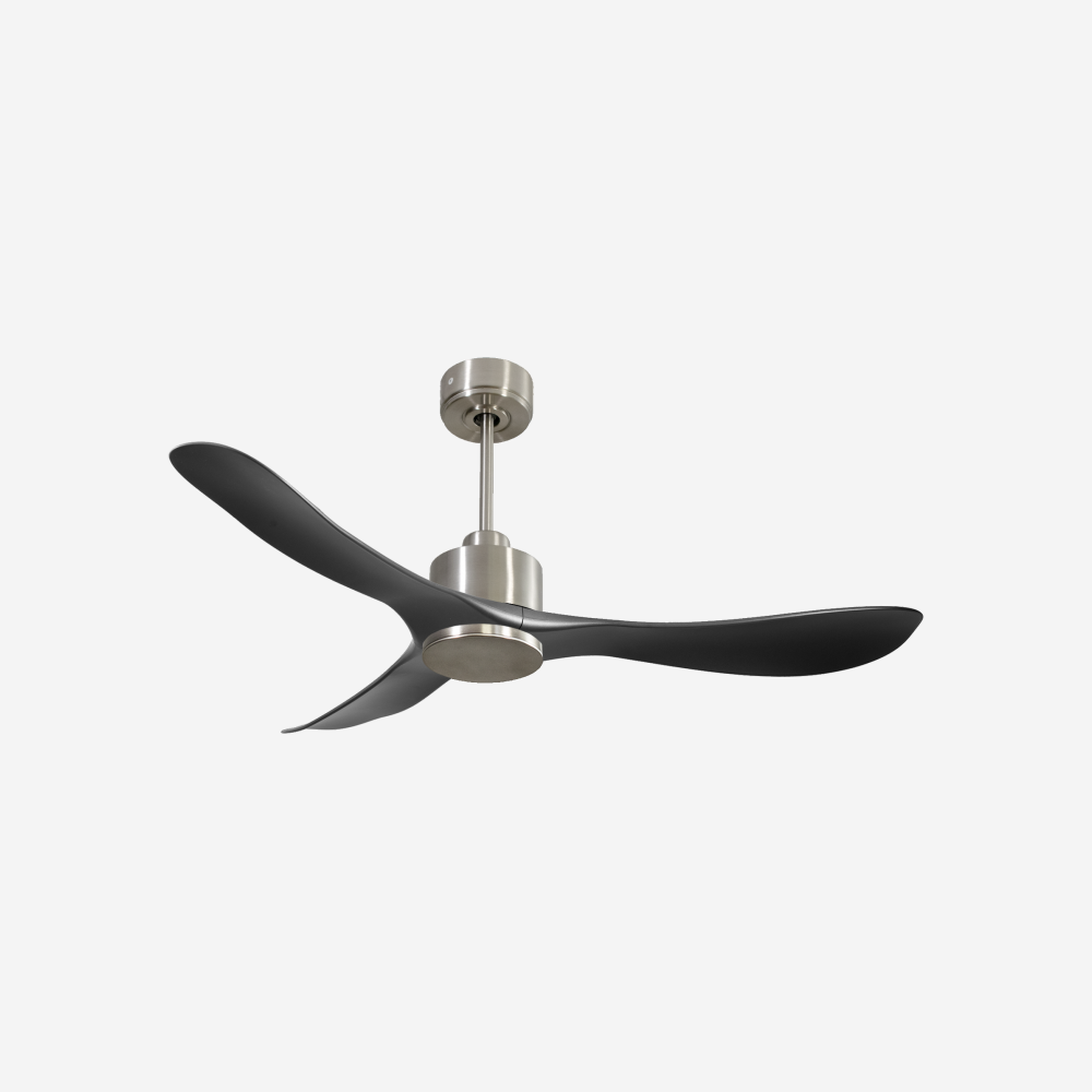 Ventilatore da soffitto Reversibile Termostato Wifi Motore CC Tetti inclinati Telecomando Hypersilence Memoria