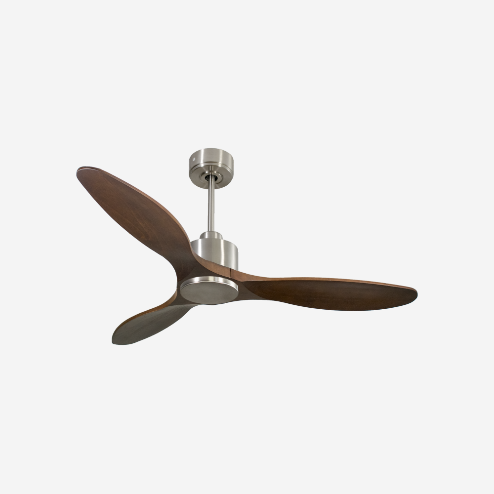 Ventilateur de plafond Réversible  Thermostat Wifi Moteur à courant continu Toits en pente Télécommande Hypersilence Mémoire
