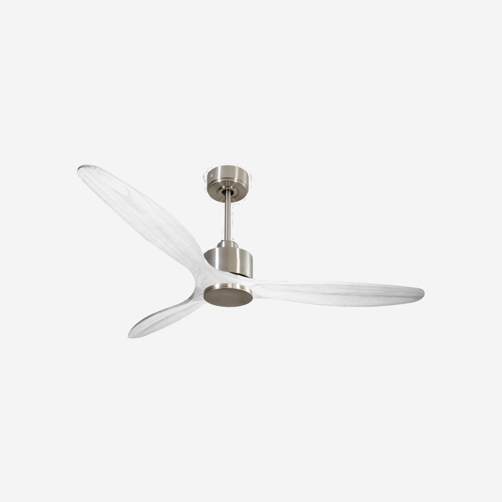 Ventilatore da soffitto Reversibile Termostato Wifi Motore CC Tetti inclinati Telecomando Hypersilence Memoria