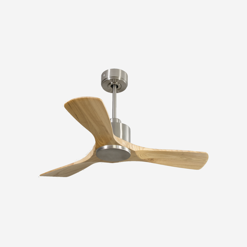 Ventilatore da soffitto Reversibile Termostato Wifi Motore CC Tetti inclinati Telecomando Hypersilence Memoria