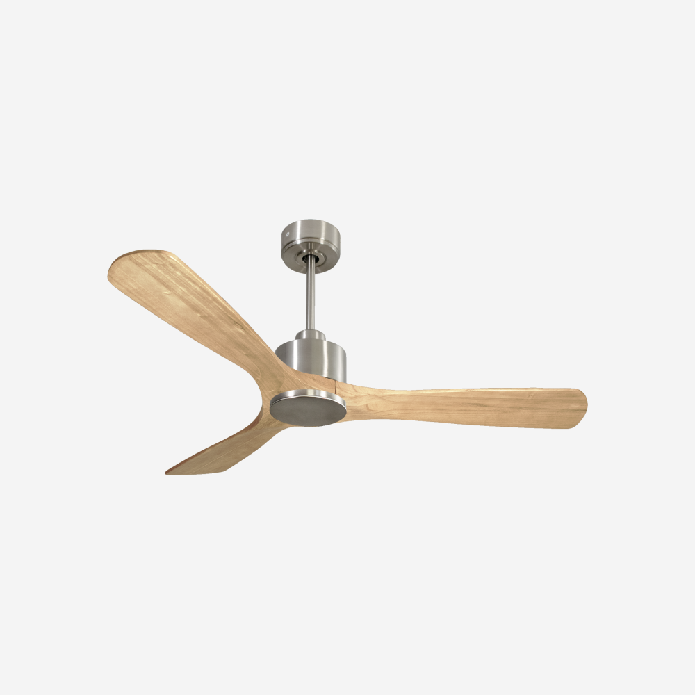 Ventilatore da soffitto Reversibile Termostato Wifi Motore CC Tetti inclinati Telecomando Hypersilence Memoria