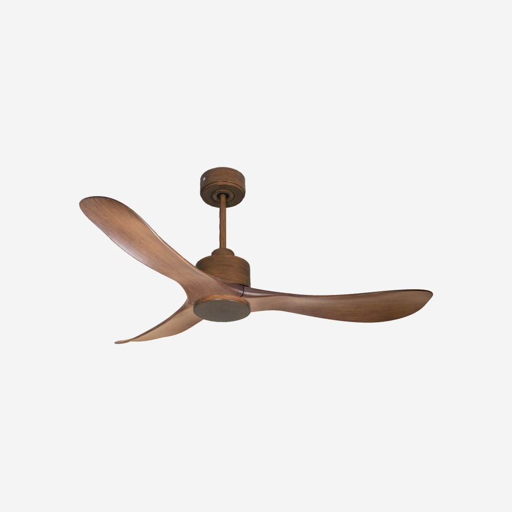 Ventilatore da soffitto Reversibile Termostato Wifi Motore CC Tetti inclinati Telecomando Hypersilence Memoria
