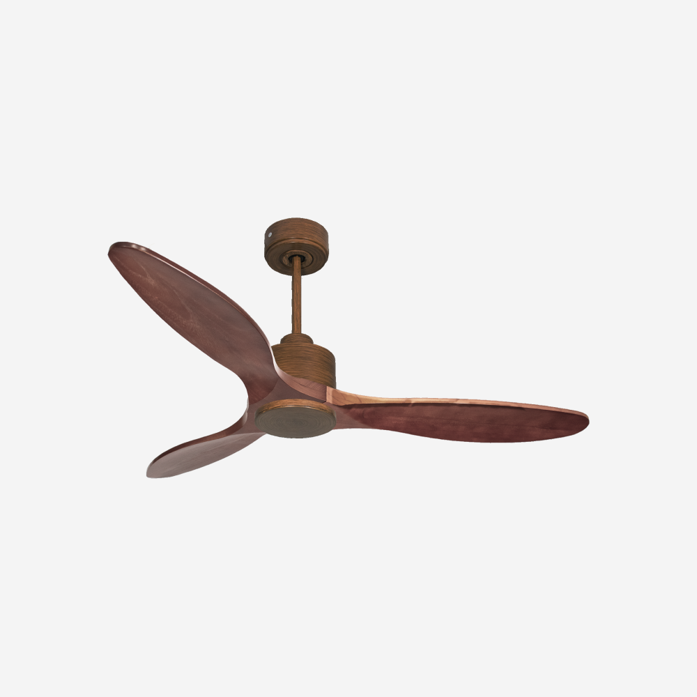 Ventilateur de plafond Réversible  Thermostat Wifi Moteur à courant continu Toits en pente Télécommande Hypersilence Mémoire