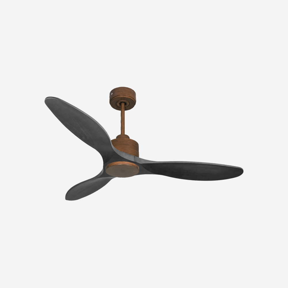 Ventilatore da soffitto Reversibile Termostato Wifi Motore CC Tetti inclinati Telecomando Hypersilence Memoria