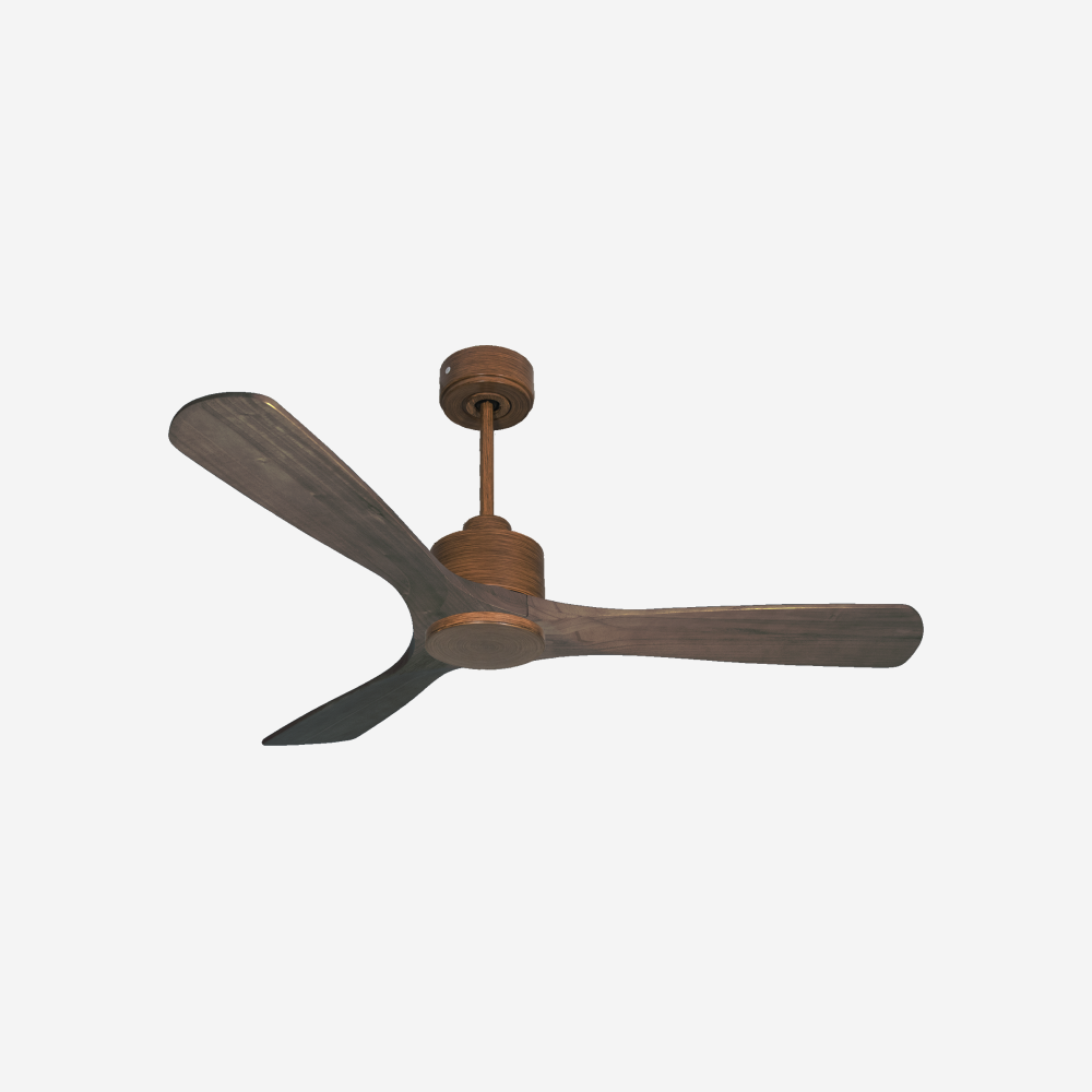 Ventilatore da soffitto Reversibile Termostato Wifi Motore CC Tetti inclinati Telecomando Hypersilence Memoria