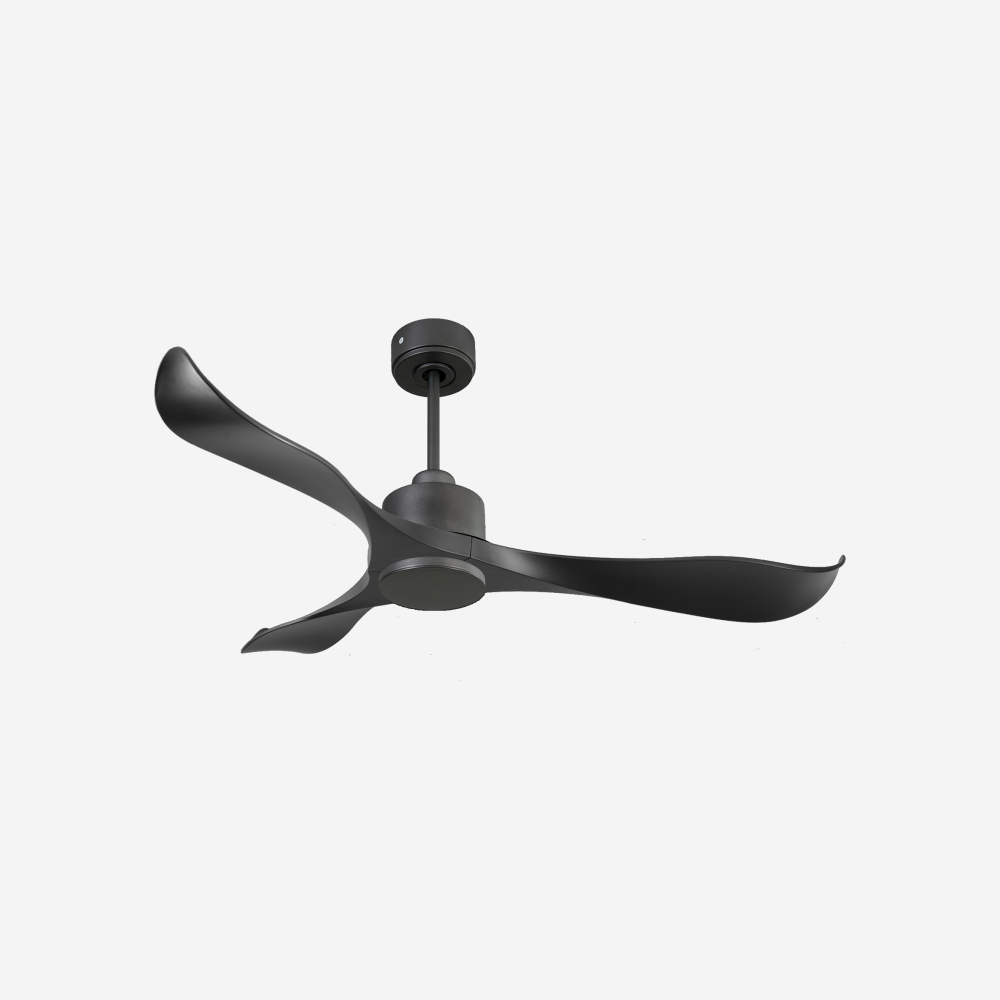 Ventilatore da soffitto Reversibile Termostato Wifi Motore CC Tetti inclinati Telecomando Adattatore 2/3 lame Hypersilence Memoria