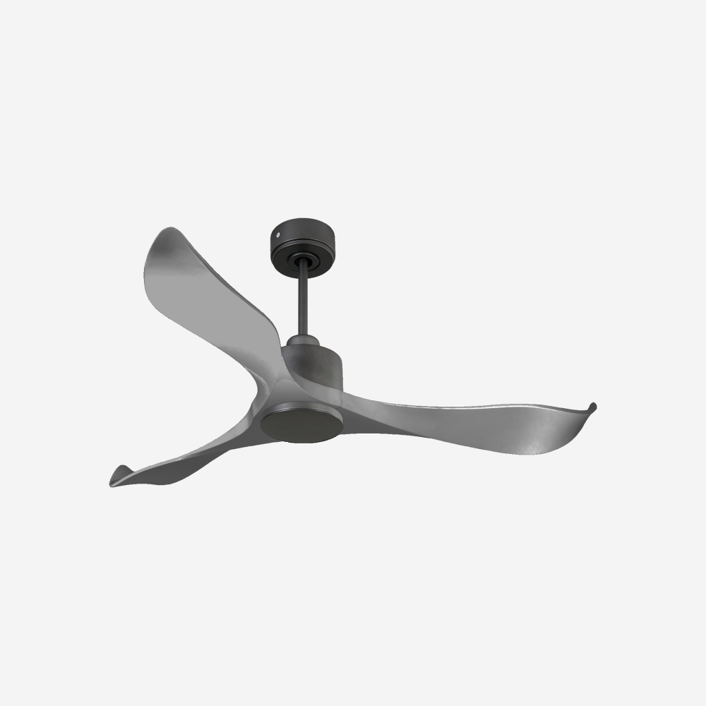 Ventilatore da soffitto Reversibile Termostato Wifi Motore CC Tetti inclinati Telecomando Hypersilence Memoria Shopify Vendible (AUTOMATICO)