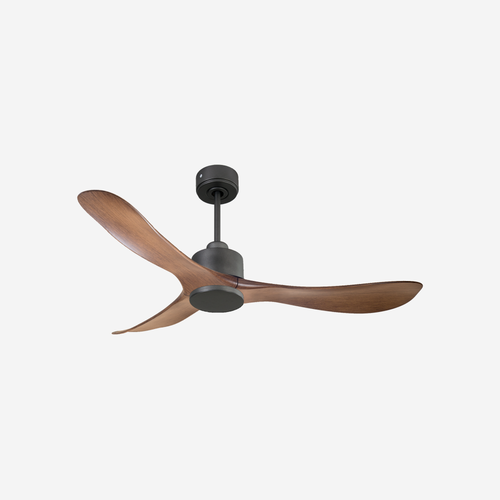 Ventilatore da soffitto Reversibile Termostato Wifi Motore CC Tetti inclinati Telecomando Hypersilence Memoria