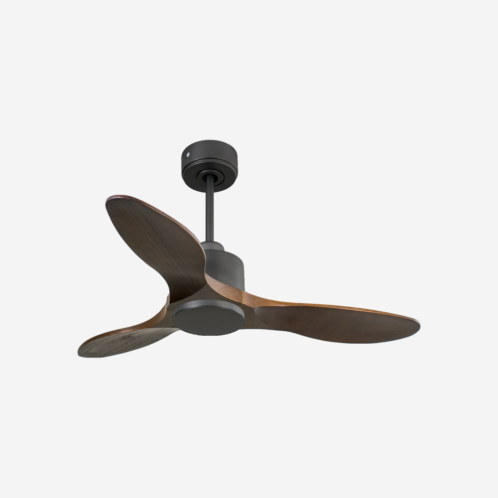 Ventilatore da soffitto Reversibile Termostato Wifi Motore CC Tetti inclinati Telecomando Hypersilence Memoria