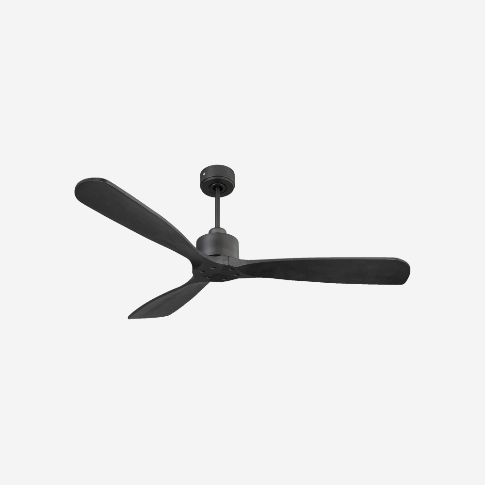 Ventilateur de plafond Réversible  Thermostat Wifi Moteur à courant continu Toits en pente Télécommande Hypersilence Mémoire FullWood