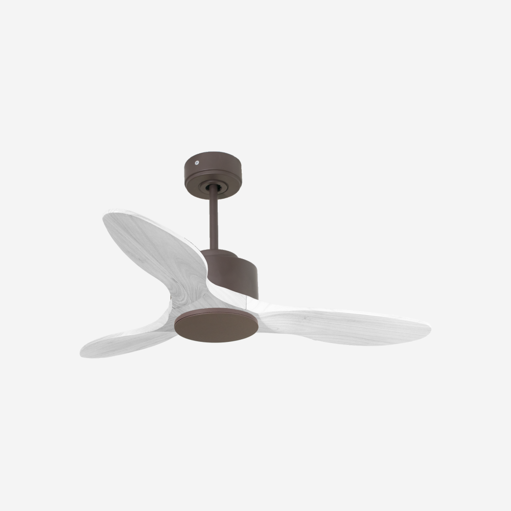 Ventilateur de plafond Réversible  Thermostat Wifi Moteur à courant continu Toits en pente Télécommande Hypersilence Mémoire