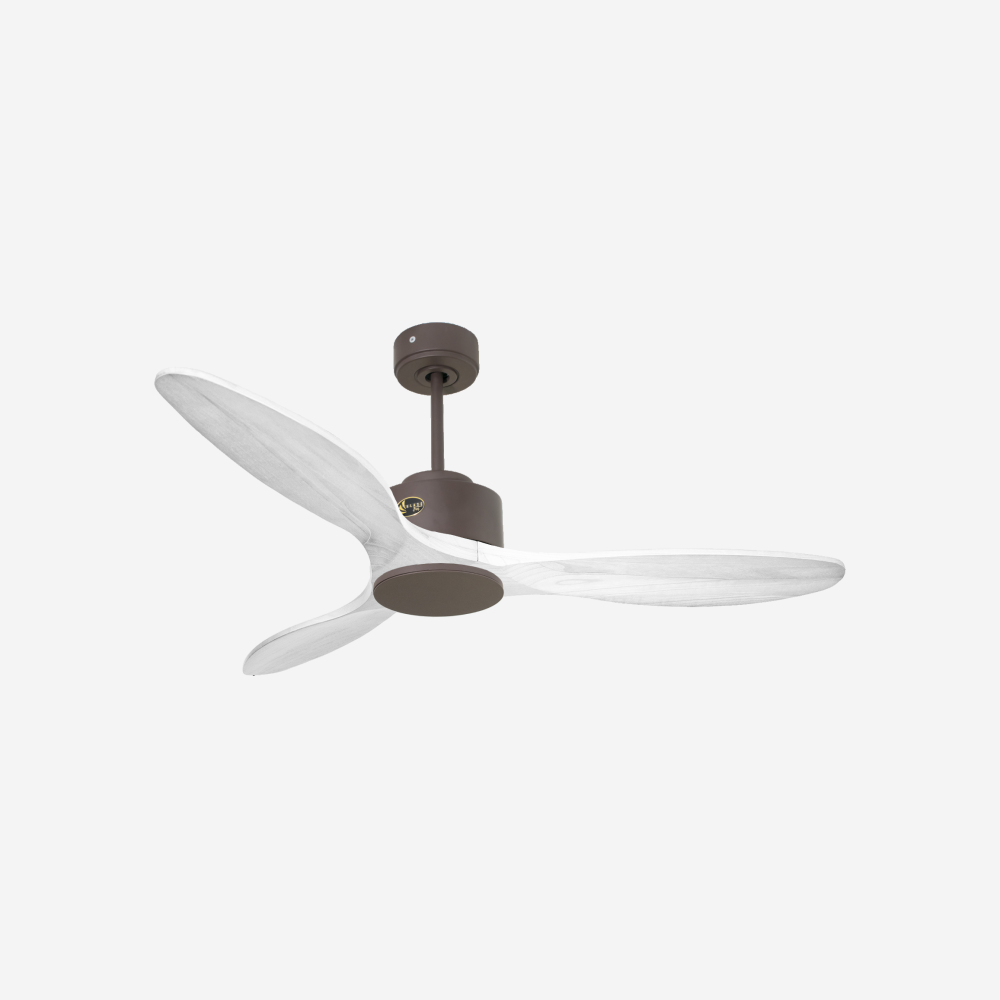 Ventilateur de plafond Réversible  Thermostat Wifi Moteur à courant continu Toits en pente Télécommande Hypersilence Mémoire