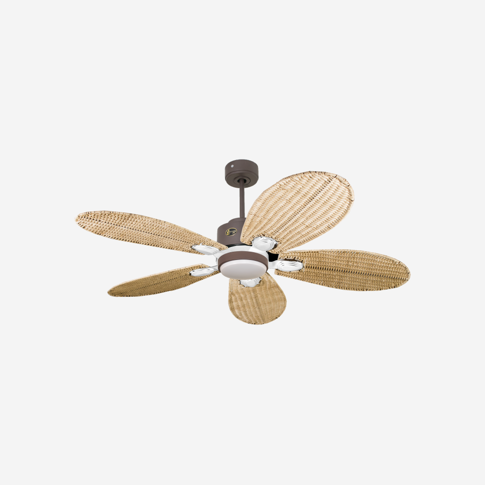 Ventilatore da soffitto Wifi Motore CC Telecomando Luce a tre toni Hypersilence Memoria