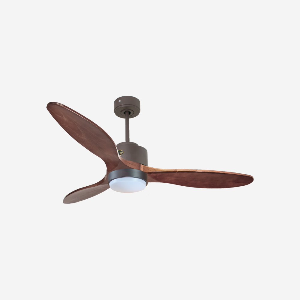 Ventilatore da soffitto Wifi Motore CC Telecomando Luce a tre toni Hypersilence Memoria