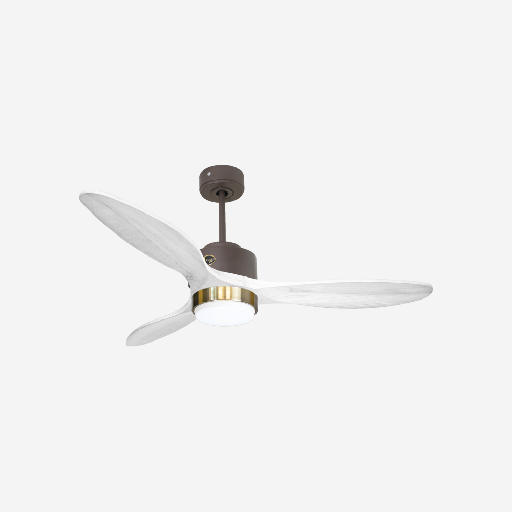Ventilateur de plafond Wifi Moteur à courant continu Télécommande Lumière à trois tons Hypersilence Mémoire