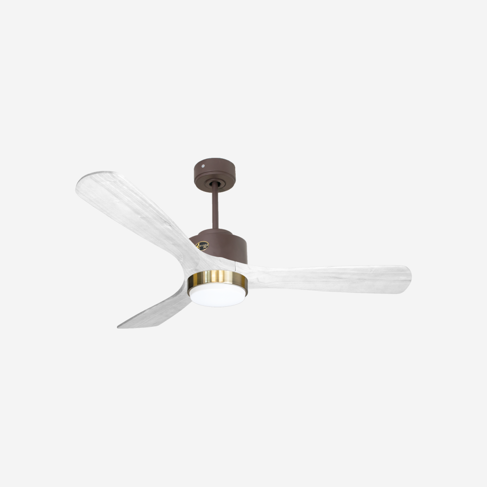 Ventilateur de plafond Wifi Moteur à courant continu Télécommande Lumière à trois tons Hypersilence Mémoire