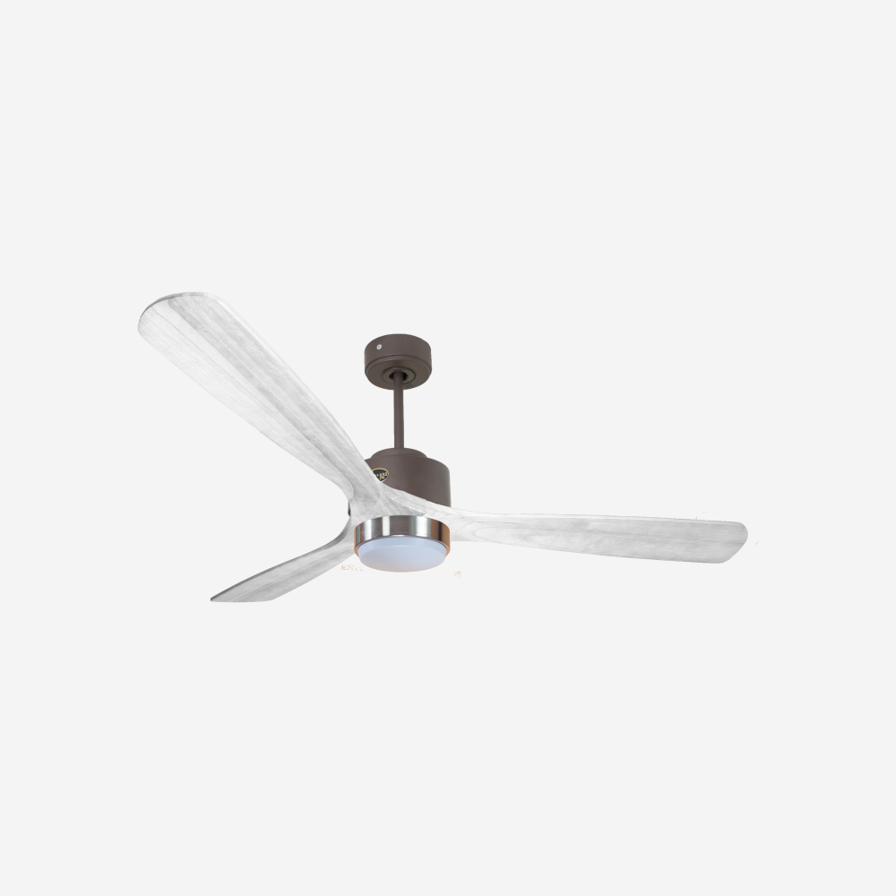 Ventilateur de plafond Wifi Moteur à courant continu Télécommande Lumière à trois tons Hypersilence Mémoire