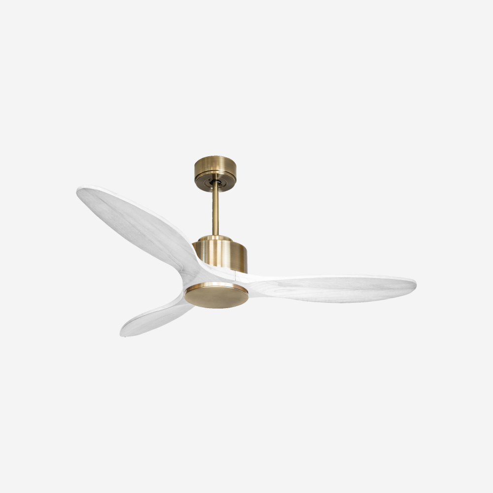 Ventilateur de plafond Réversible  Thermostat Wifi Moteur à courant continu Toits en pente Télécommande Hypersilence Mémoire
