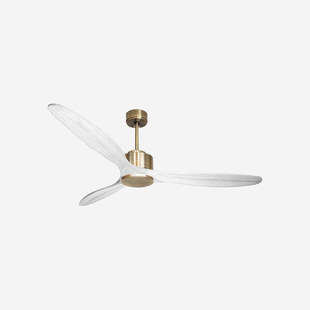 Ventilateur de plafond Réversible  Thermostat Wifi Moteur à courant continu Toits en pente Télécommande Hypersilence Mémoire