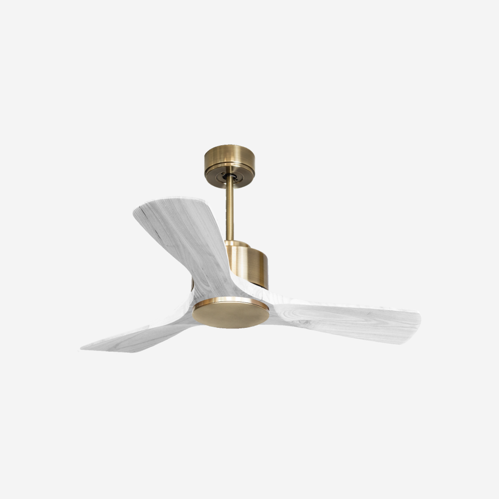 Ventilateur de plafond Réversible  Thermostat Wifi Moteur à courant continu Toits en pente Télécommande Hypersilence Mémoire