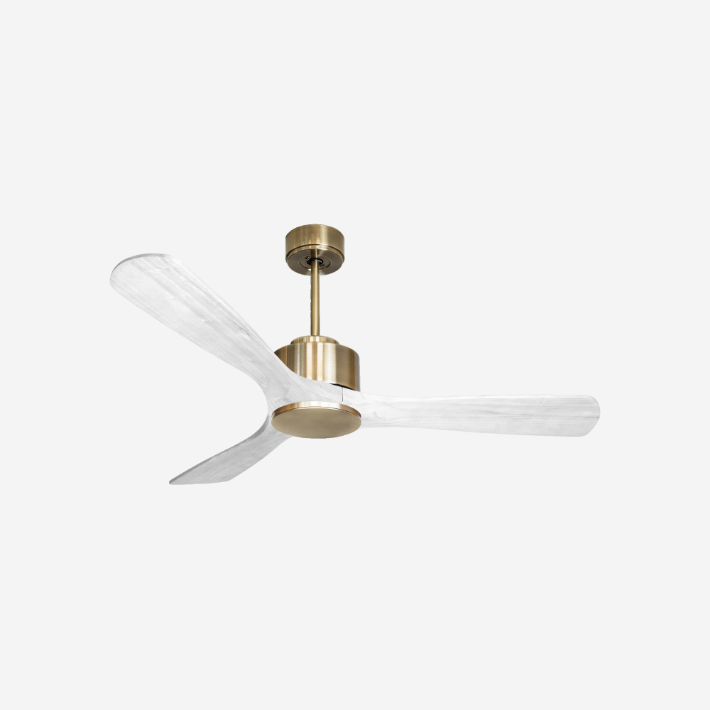 Ventilateur de plafond Réversible  Thermostat Wifi Moteur à courant continu Toits en pente Télécommande Hypersilence Mémoire