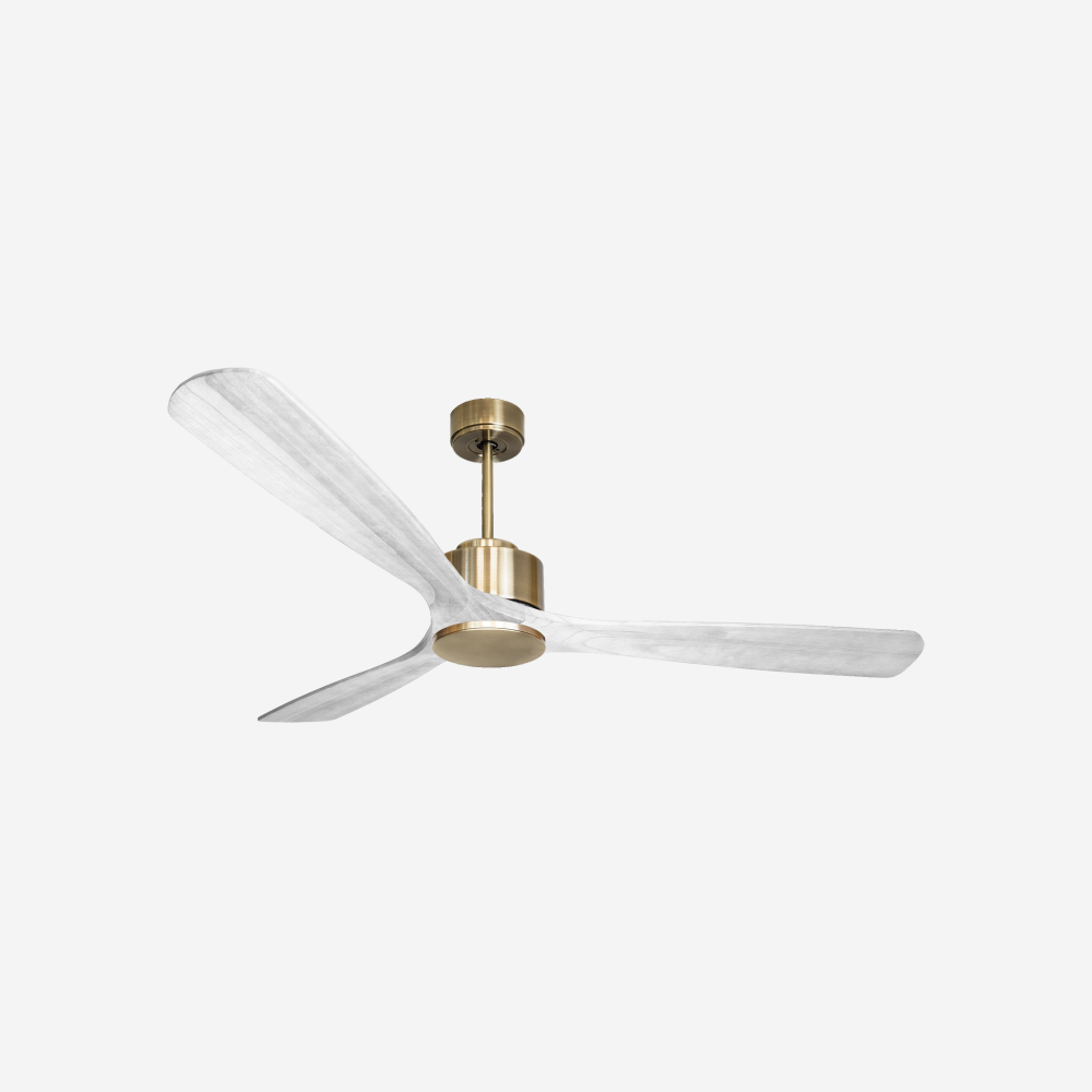 Ventilateur de plafond Réversible  Thermostat Wifi Moteur à courant continu Toits en pente Télécommande Hypersilence Mémoire