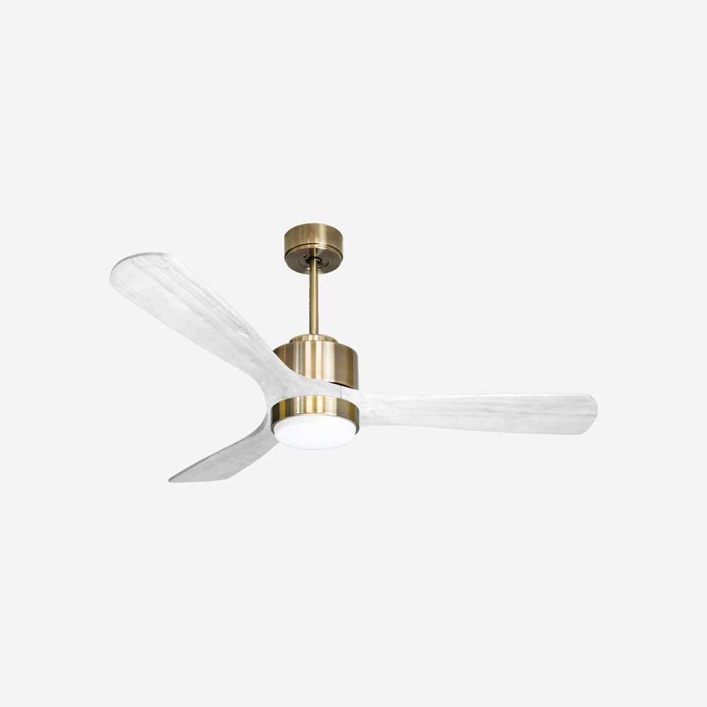 Ventilateur de plafond Wifi Moteur à courant continu Télécommande Lumière à trois tons Hypersilence Mémoire