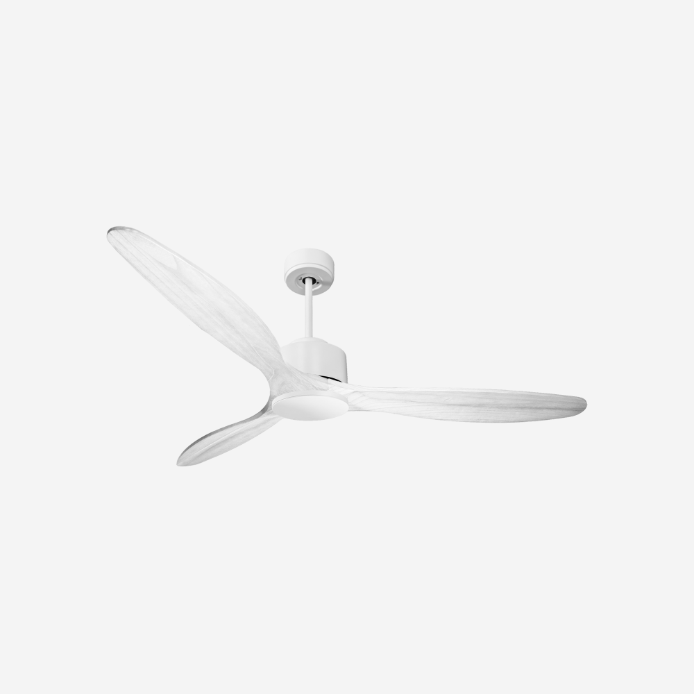 Ventilateur de plafond Réversible  Thermostat Wifi Moteur à courant continu Toits en pente Télécommande Hypersilence Mémoire