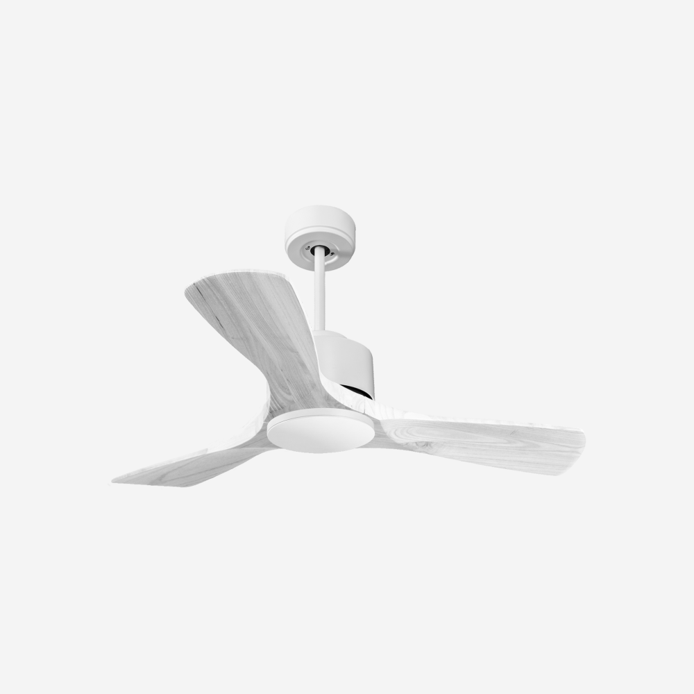 Ventilateur de plafond Réversible  Thermostat Wifi Moteur à courant continu Toits en pente Télécommande Hypersilence Mémoire