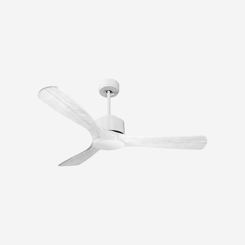 Ventilateur de plafond Réversible  Thermostat Wifi Moteur à courant continu Toits en pente Télécommande Hypersilence Mémoire