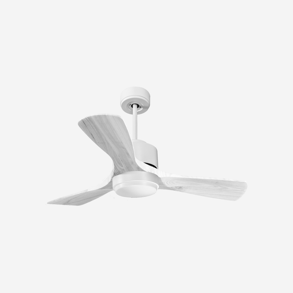 Ventilateur de plafond Wifi Moteur à courant continu Télécommande Lumière à trois tons Hypersilence Mémoire
