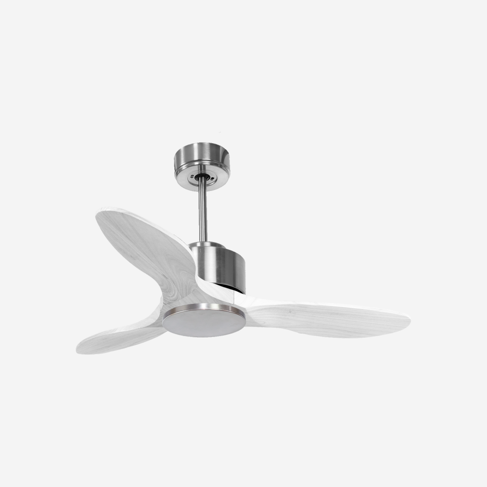 Ventilateur de plafond Réversible  Thermostat Wifi Moteur à courant continu Toits en pente Télécommande Hypersilence Mémoire