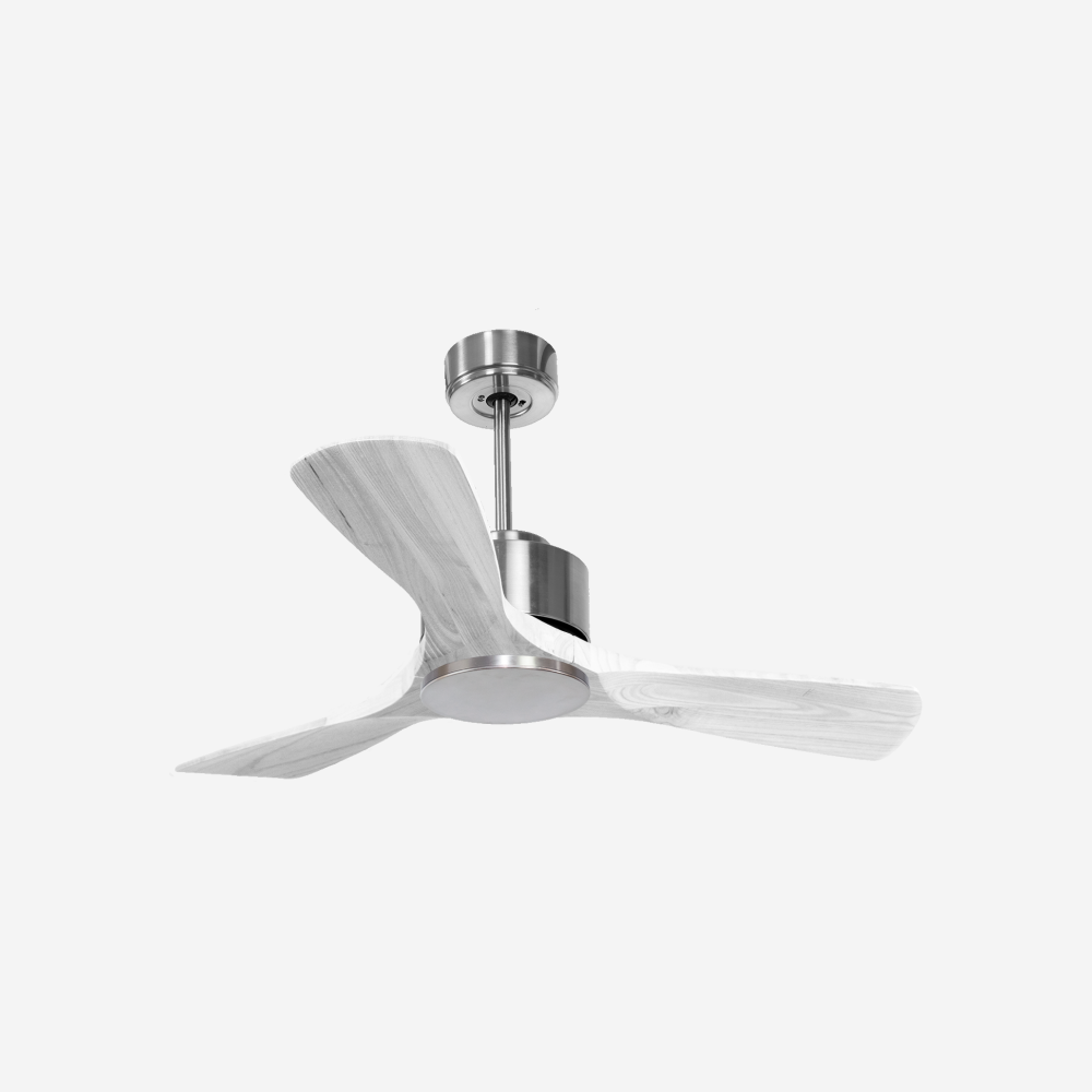 Ventilateur de plafond Réversible  Thermostat Wifi Moteur à courant continu Toits en pente Télécommande Hypersilence Mémoire