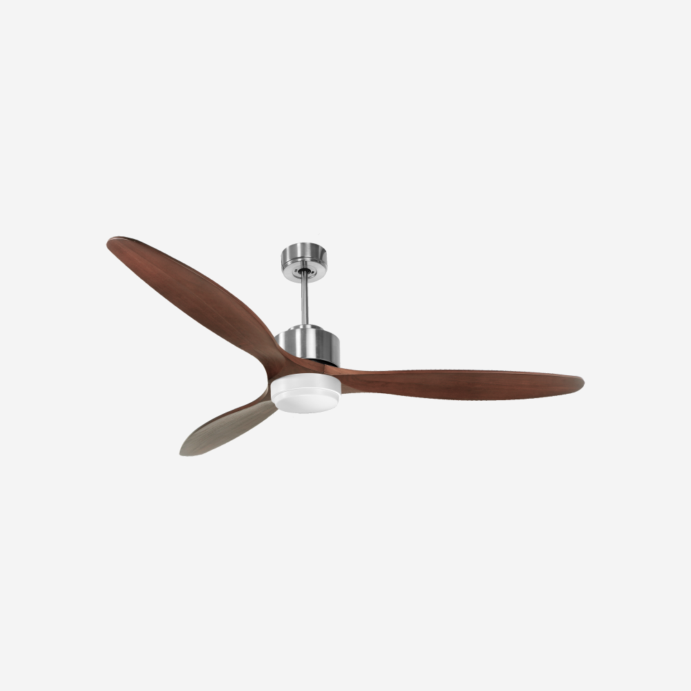 Ventilatore da soffitto Wifi Motore CC Telecomando Luce a tre toni Hypersilence Memoria