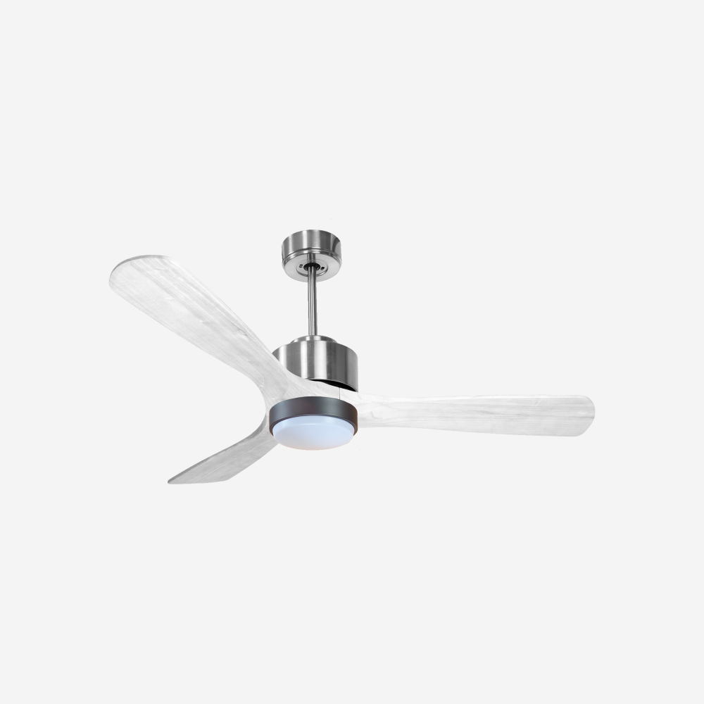Ventilateur de plafond Wifi Moteur à courant continu Télécommande Lumière à trois tons Hypersilence Mémoire