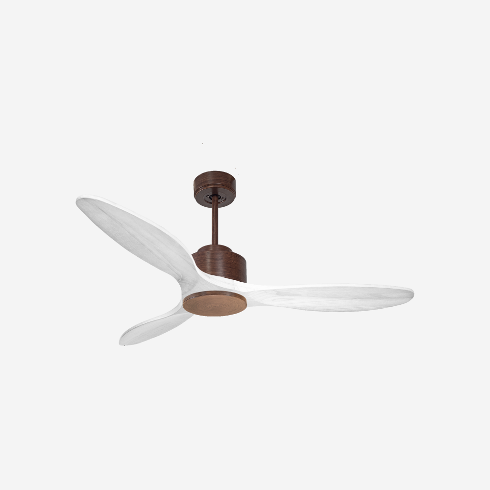 Ventilateur de plafond Réversible  Thermostat Wifi Moteur à courant continu Toits en pente Télécommande Hypersilence Mémoire