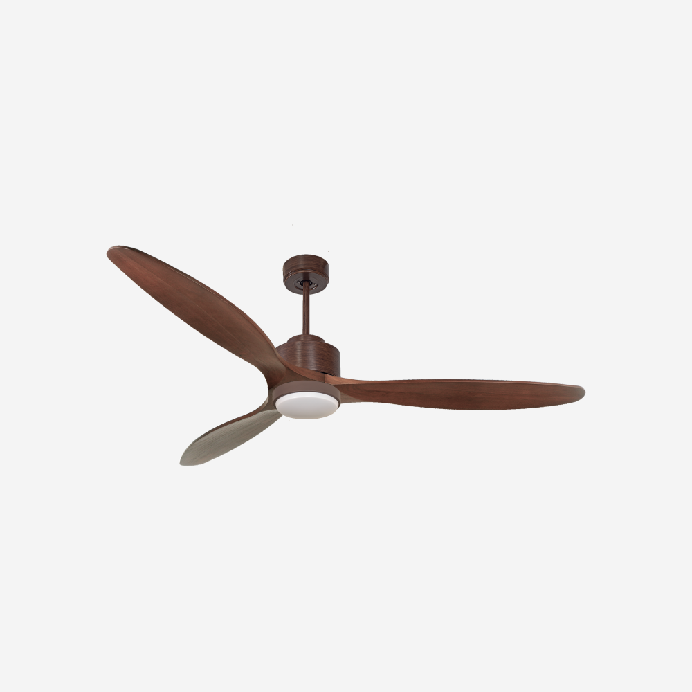 Ventilatore da soffitto Wifi Motore CC Telecomando Luce a tre toni Hypersilence Memoria