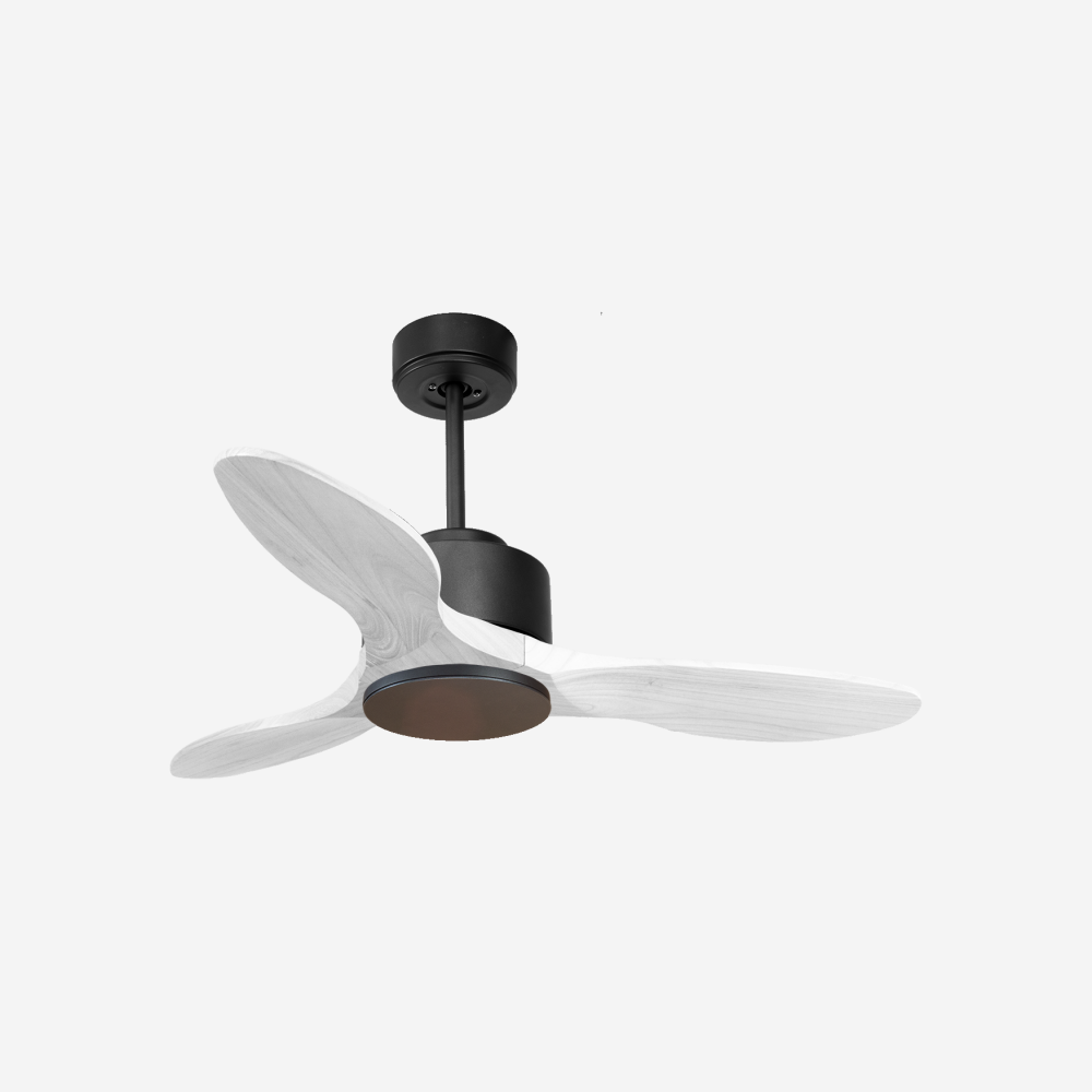 Ventilateur de plafond Réversible  Thermostat Wifi Moteur à courant continu Toits en pente Télécommande Hypersilence Mémoire