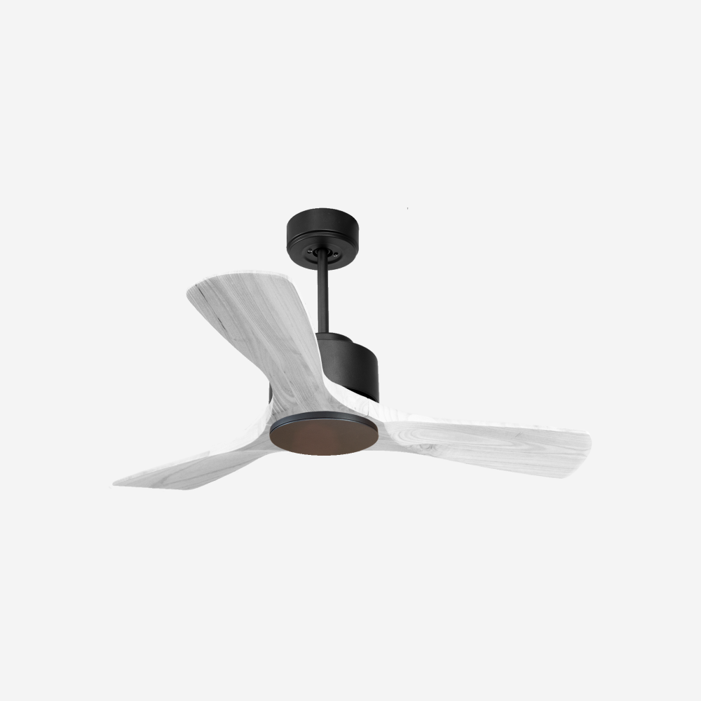 Ventilateur de plafond Réversible  Thermostat Wifi Moteur à courant continu Toits en pente Télécommande Hypersilence Mémoire