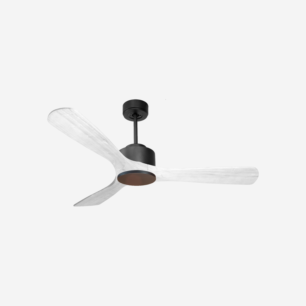 Ventilateur de plafond Réversible  Thermostat Wifi Moteur à courant continu Toits en pente Télécommande Hypersilence Mémoire