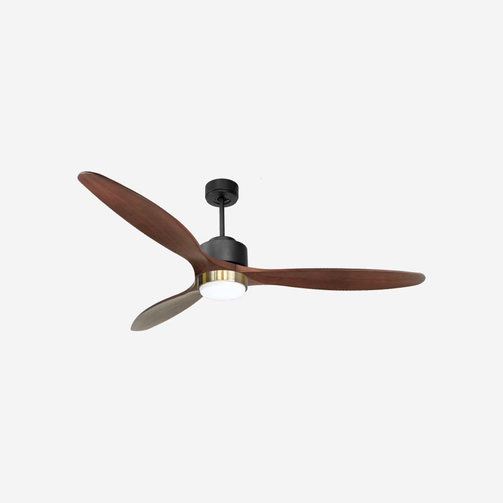 Ventilatore da soffitto Wifi Motore CC Telecomando Luce a tre toni Hypersilence Memoria