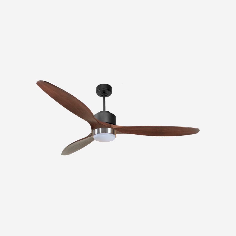Ventilatore da soffitto Wifi Motore CC Telecomando Luce a tre toni Hypersilence Memoria