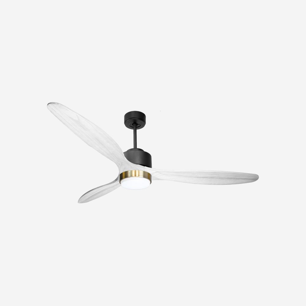 Ventilateur de plafond Wifi Moteur à courant continu Télécommande Lumière à trois tons Hypersilence Mémoire